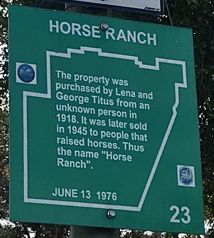 Horse Ranch Marker image. Click for full size.