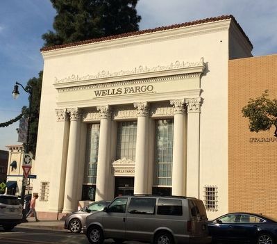 Orange's First Bank and Marker image. Click for full size.