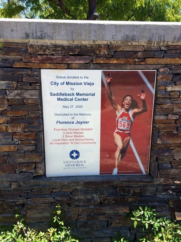 Florence "Flo-Jo" Joyner Memorial. Click for full size. Florence "Flo-Jo" Joyner Memorial image. Click for full size.