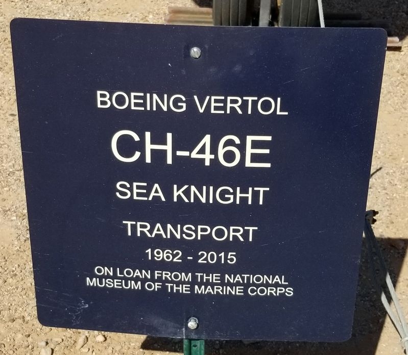 Boeing Vertol CH-46E Sea Knight Marker. Click for full size. Boeing Vertol CH-46E Sea Knight Marker image. Click for full size.