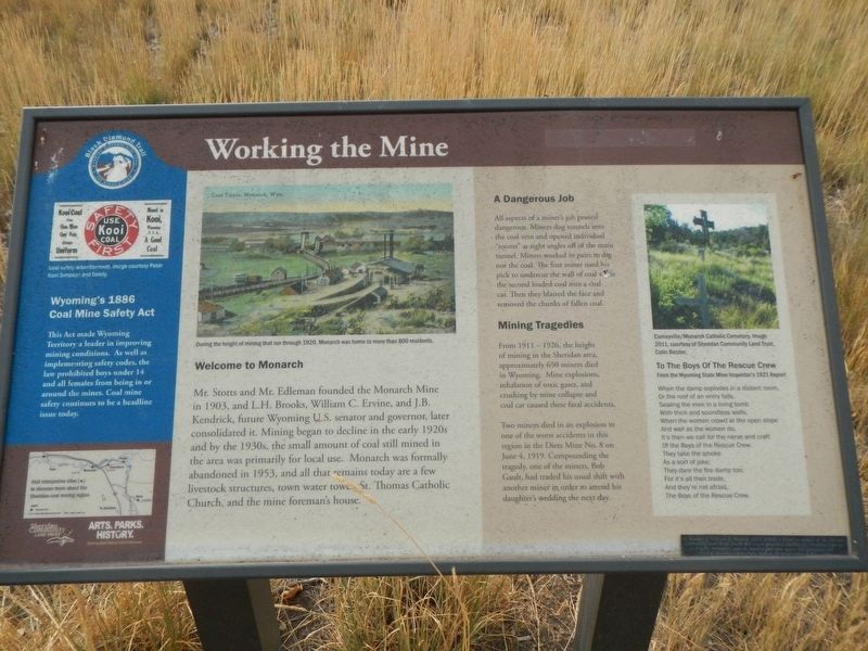 Working in the Mines Marker image. Click for full size.
