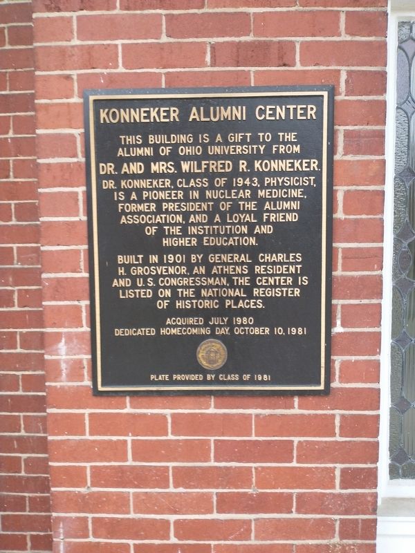 Konneker Alumni Center Marker. Click for full size. Konneker Alumni Center Marker image. Click for full size.