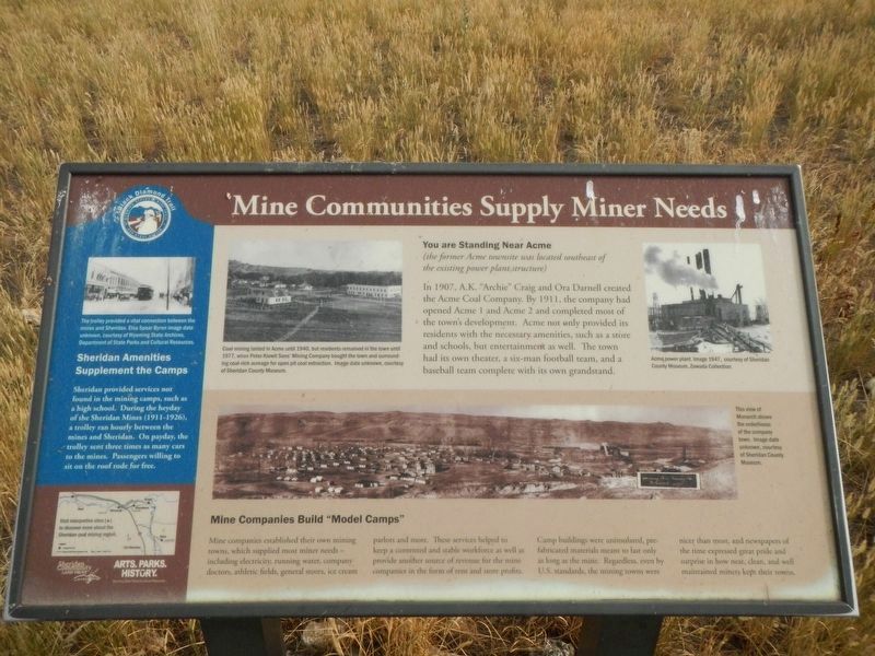 Mine Communities Supply Miner's Needs Marker image. Click for full size.