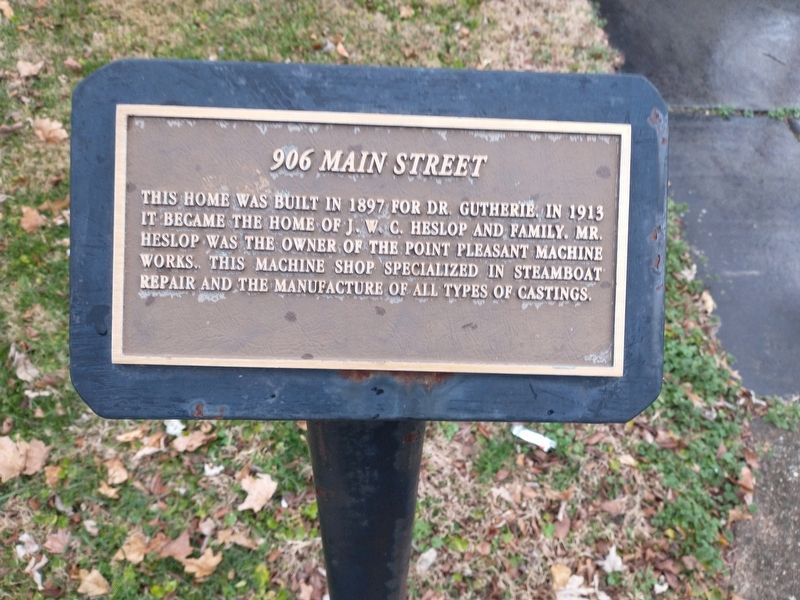 906 Main Street Marker. Click for full size. 906 Main Street Marker image. Click for full size.