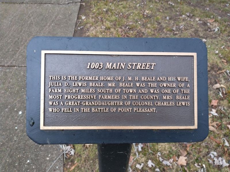 1003 Main Street Marker image. Click for full size.