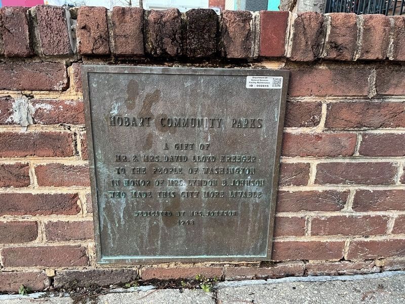 Hobart Community Parks Marker. Click for full size. Hobart Community Parks Marker image. Click for full size.