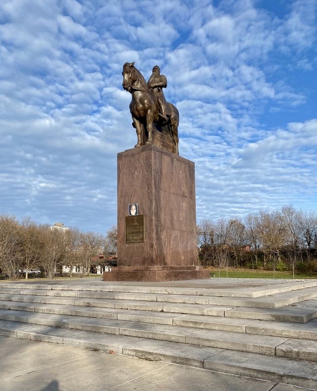 Masaryk Memorial Monument - wide view image. Click for full size.
