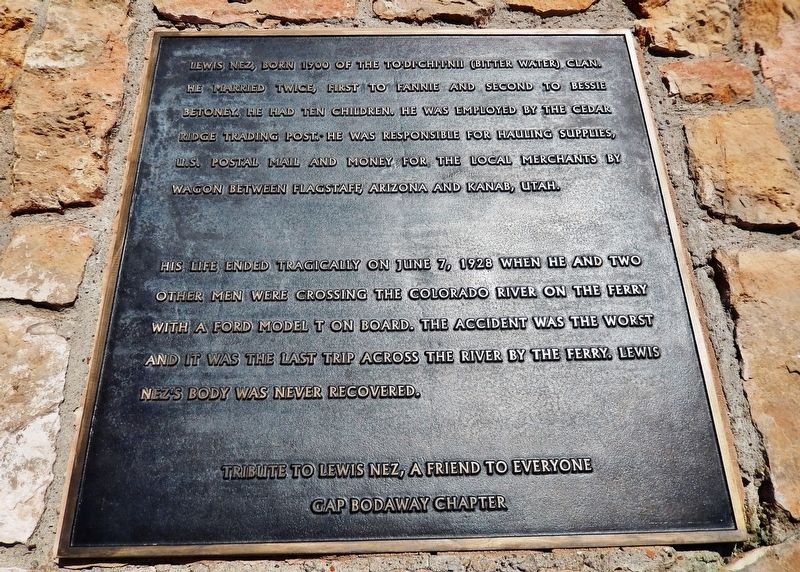 Lewis Nez Marker. Click for full size. Lewis Nez Marker image. Click for full size.