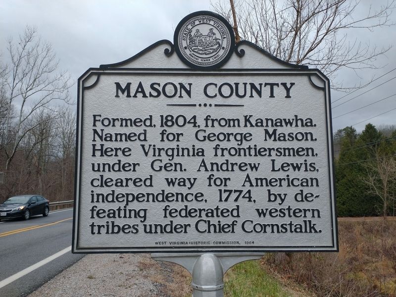 Jackson County / Mason County Marker. Click for full size. Jackson County / Mason County Marker image. Click for full size.