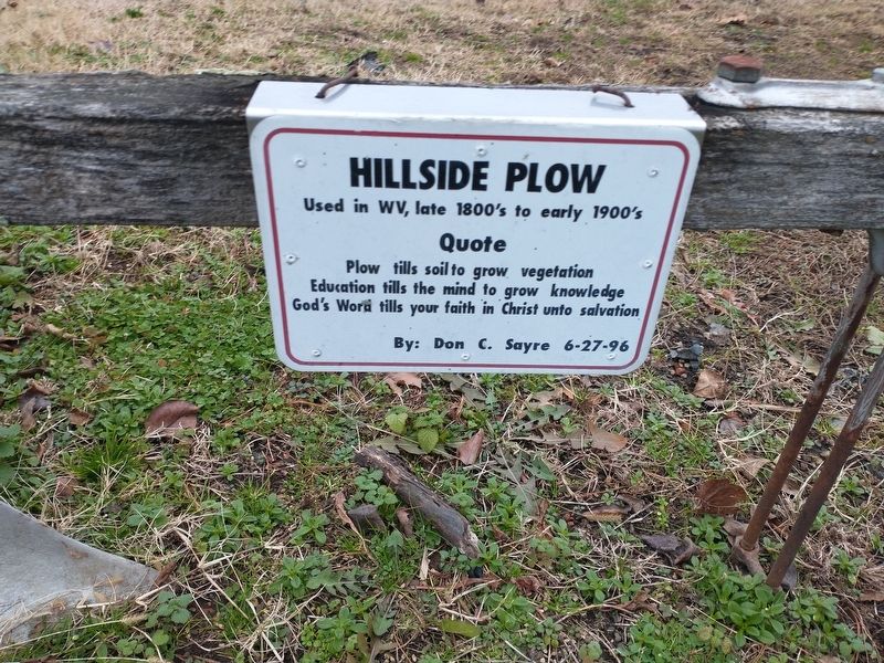 Hillside Plow Marker image. Click for full size.