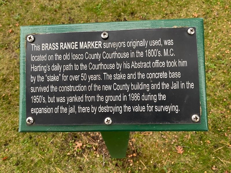 Brass Range Marker Marker image. Click for full size.