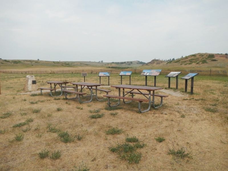 Rosebud Battlefield/Where the Girl Saved Her Brother Markers image. Click for full size.