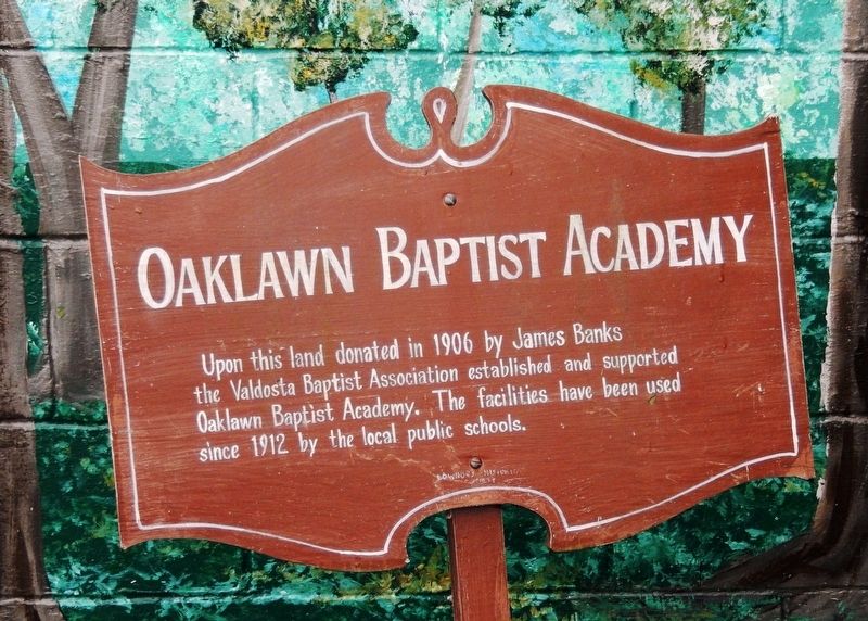 Oaklawn Baptist Academy Marker image. Click for full size.