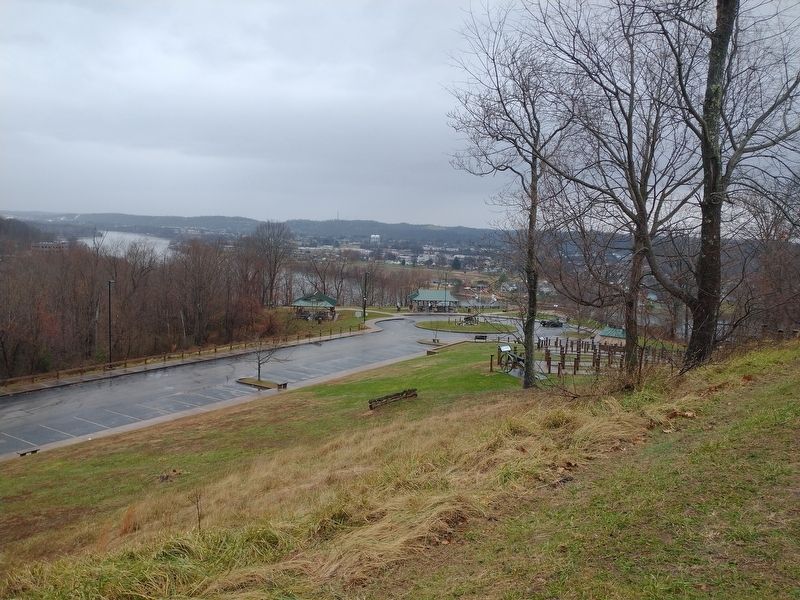 Fort Boreman Marker. Click for full size. Fort Boreman Marker image. Click for full size.