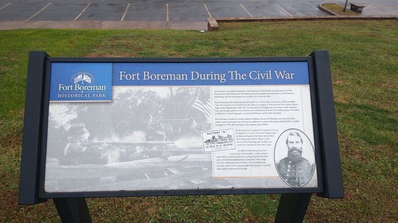 Fort Boreman During The Civil War Marker image. Click for full size.