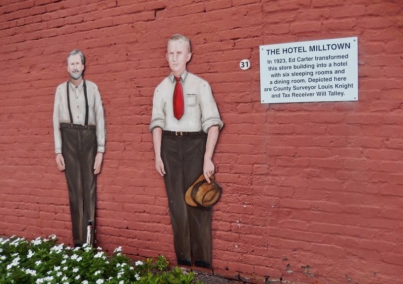 The Hotel Milltown Marker image. Click for full size.