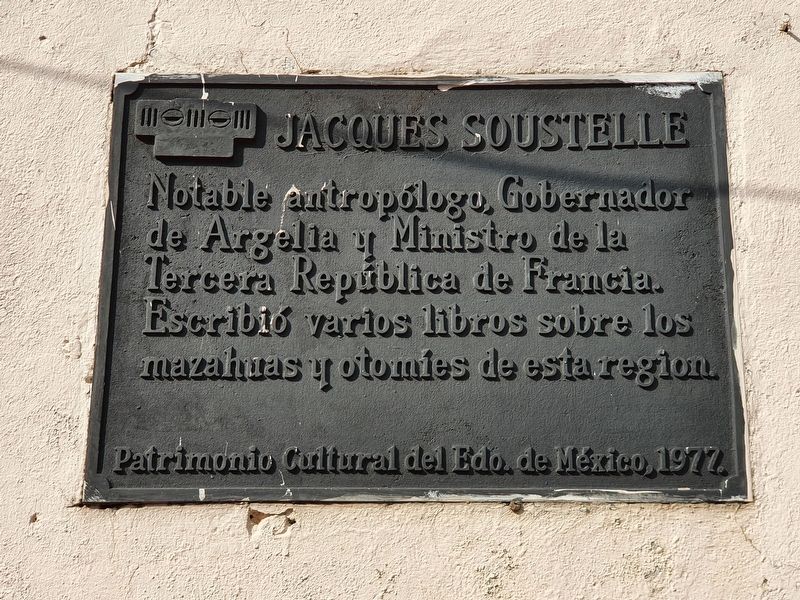 Jacques Soustelle Marker image. Click for full size.