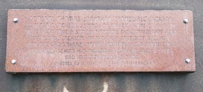 General Thomas Jonathan "Stonewall" Jackson Marker. Click for full size. General Thomas Jonathan "Stonewall" Jackson Marker image. Click for full size.