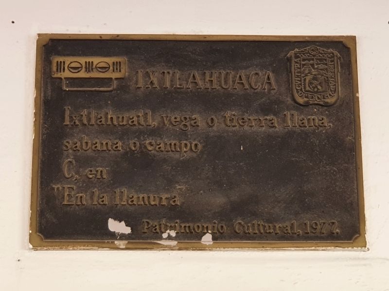 Ixtlahuaca Marker. Click for full size. Ixtlahuaca Marker image. Click for full size.