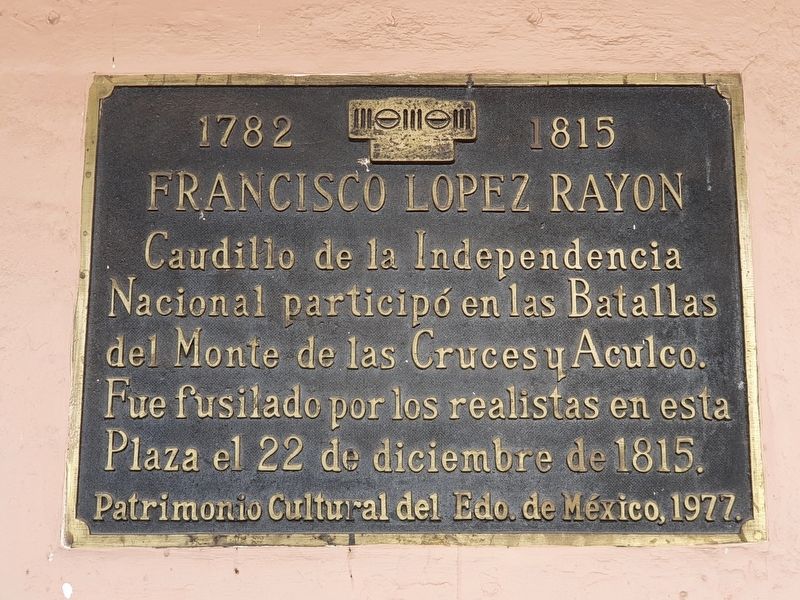 Francisco Lpez Rayn Marker image. Click for full size.