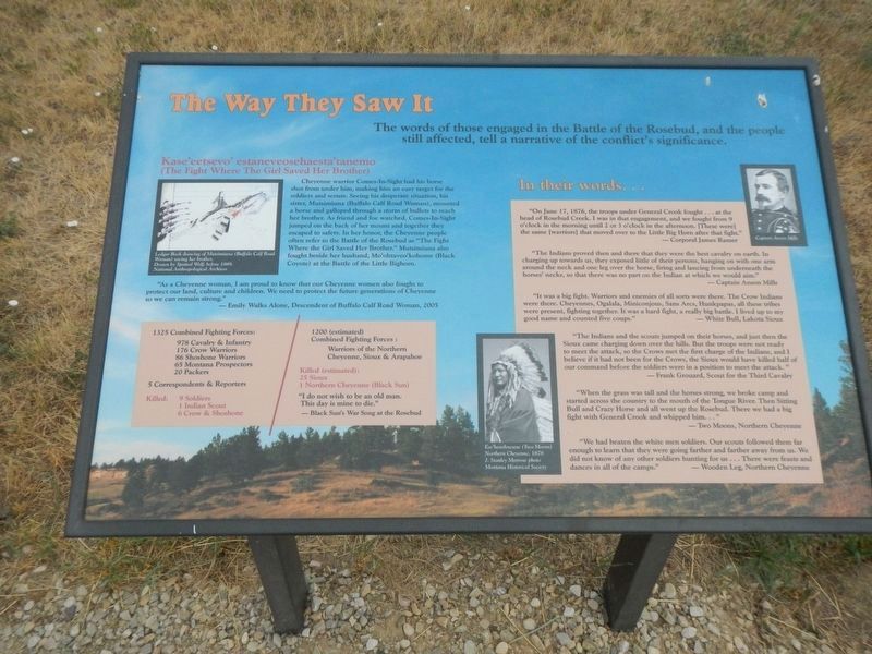 The Way They Saw It Marker. Click for full size. The Way They Saw It Marker image. Click for full size.