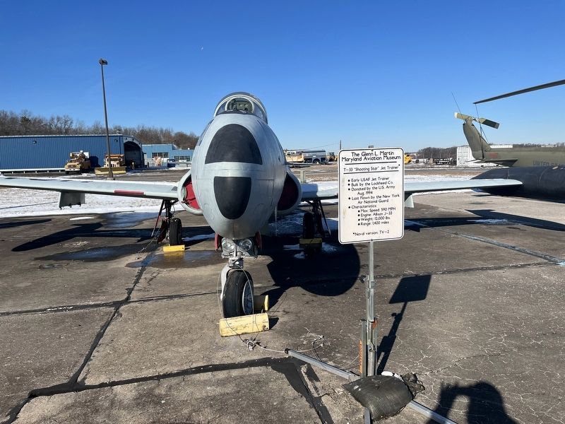 T-33 "Shooting Star" Jet Trainer Display image. Click for full size.