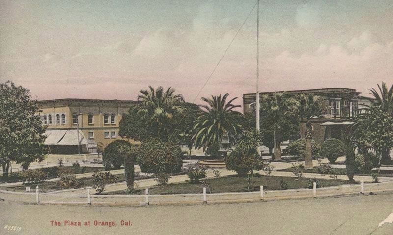 <i>The Plaza at Orange, Cal.</i> image. Click for full size.