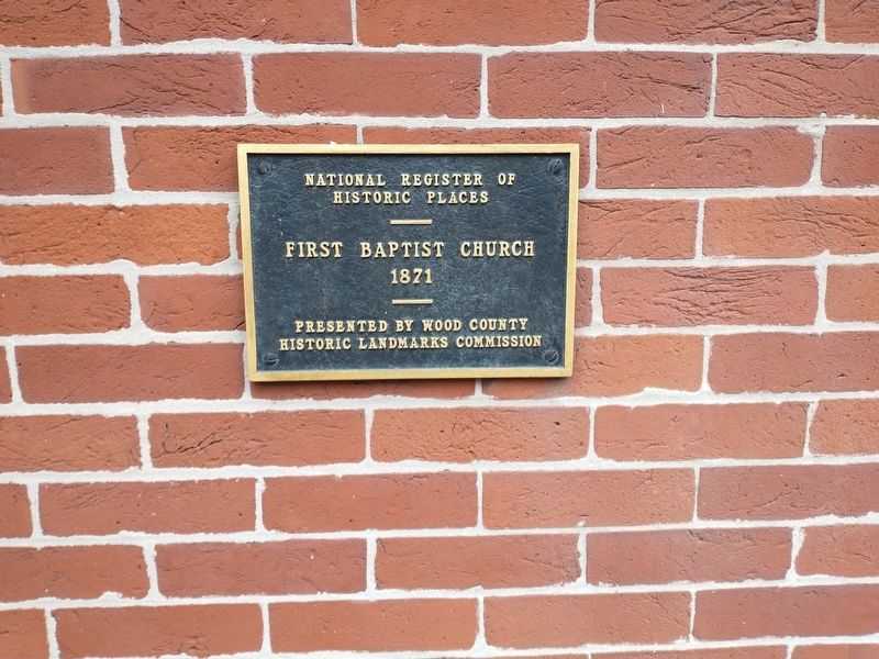 First Baptist Church Marker image. Click for full size.