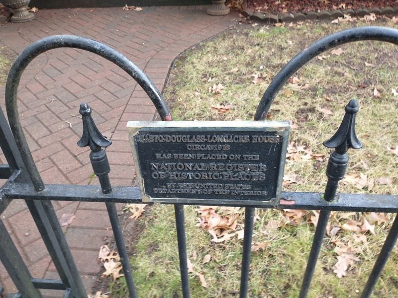 Casto-Douglas-Longacre-Harris House Marker image. Click for full size.