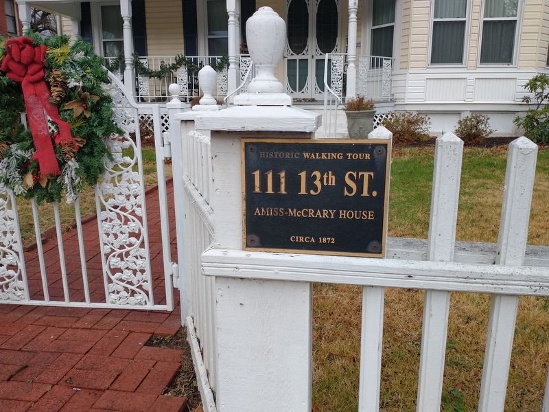 Amiss-McCrary House Marker image. Click for full size.