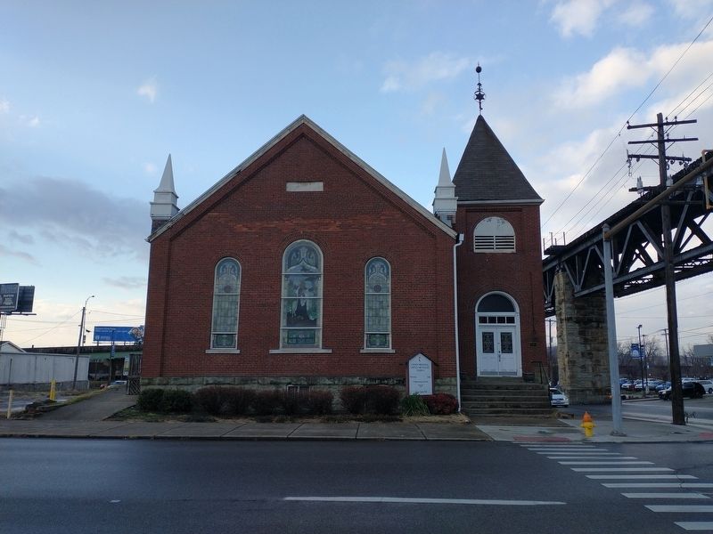 Logan Memorial Methodist Church Marker image. Click for full size.