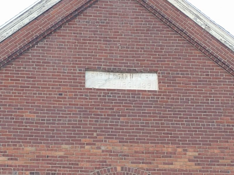 Logan Memorial Methodist Church Marker image. Click for full size.