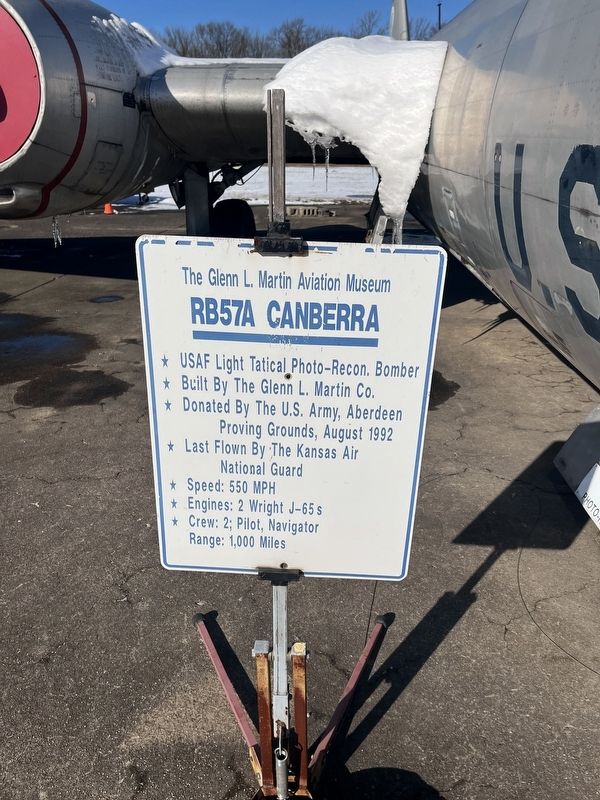 RB57A Canberra Marker image. Click for full size.