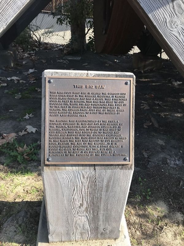 This Big Saw Marker image. Click for full size.