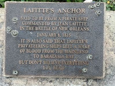 Lafitte's Anchor Marker image. Click for full size.