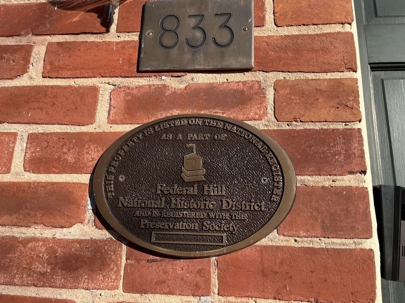 833 William Street Marker image. Click for full size.