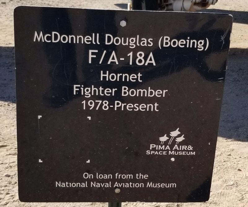 McDonnell Douglas (Boeing) F/A-18A Hornet Marker image. Click for full size.