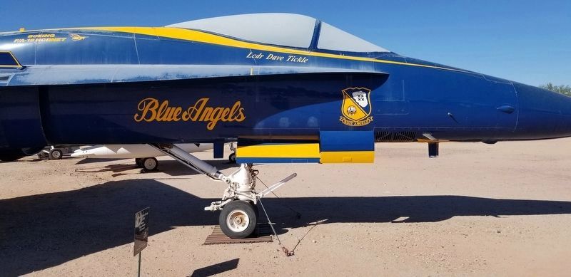 Closeup of a Blue Angels F/A-18A Hornet image. Click for full size.