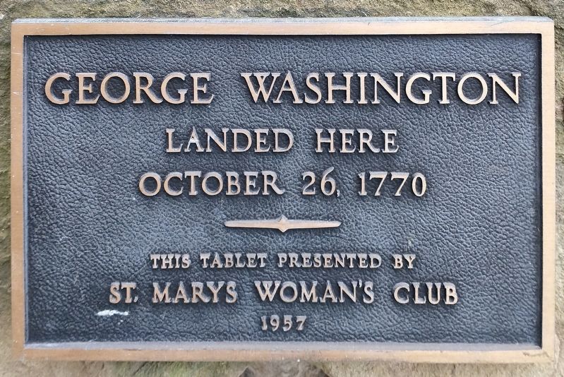 George Washington Landed Here Marker image. Click for full size.
