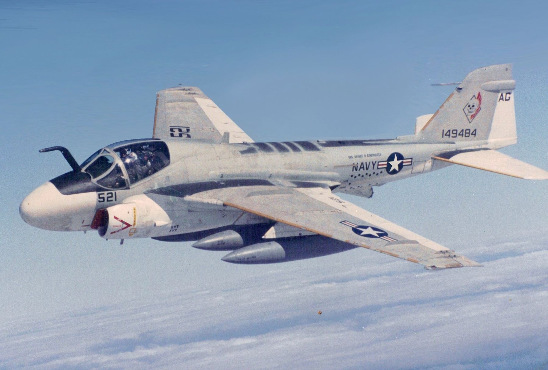 Grumman KA-6D Intruder of VA-34 in flight image. Click for full size.