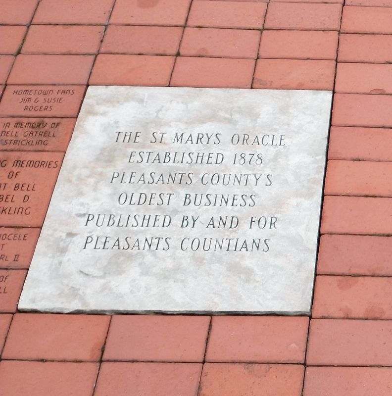The St. Mary's Oracle Marker image. Click for full size.