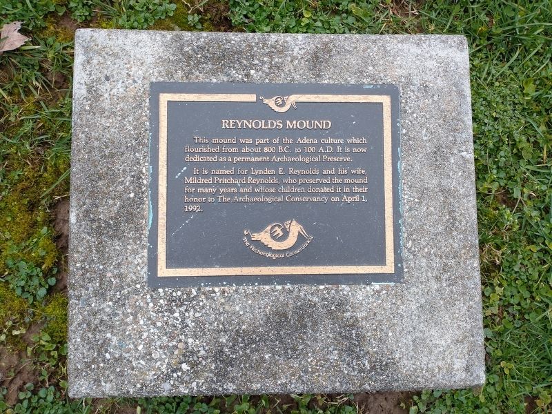 Reynolds Mound Marker image. Click for full size.