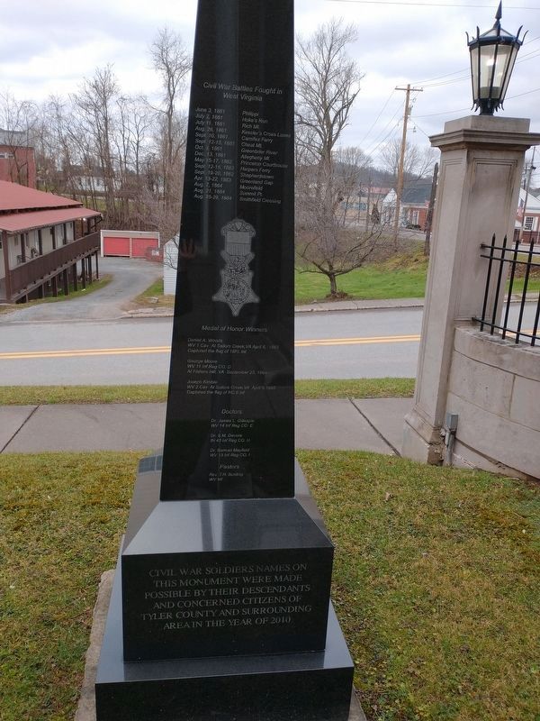 Tyler County Civil War Memorial image. Click for full size.