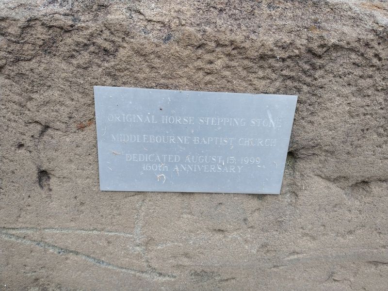 Original Horse Stepping Stone Marker. Click for full size. Original Horse Stepping Stone Marker image. Click for full size.