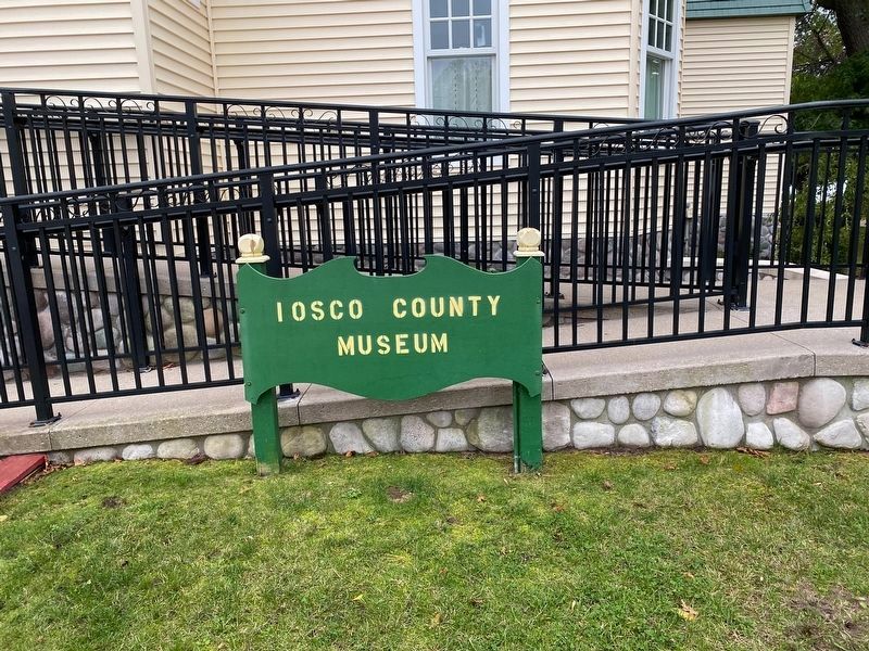 The water wheel is located at the Iosco County Museum image. Click for full size.