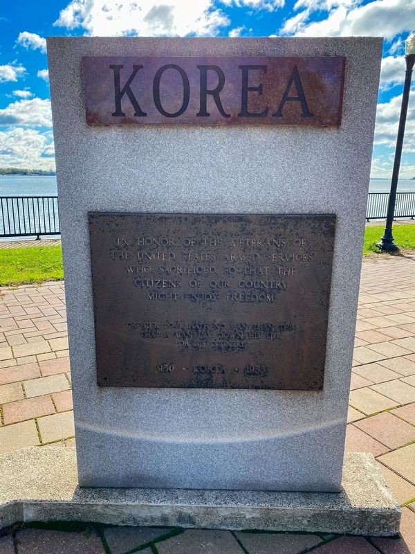 Ecorse Korean War Memorial image. Click for full size.