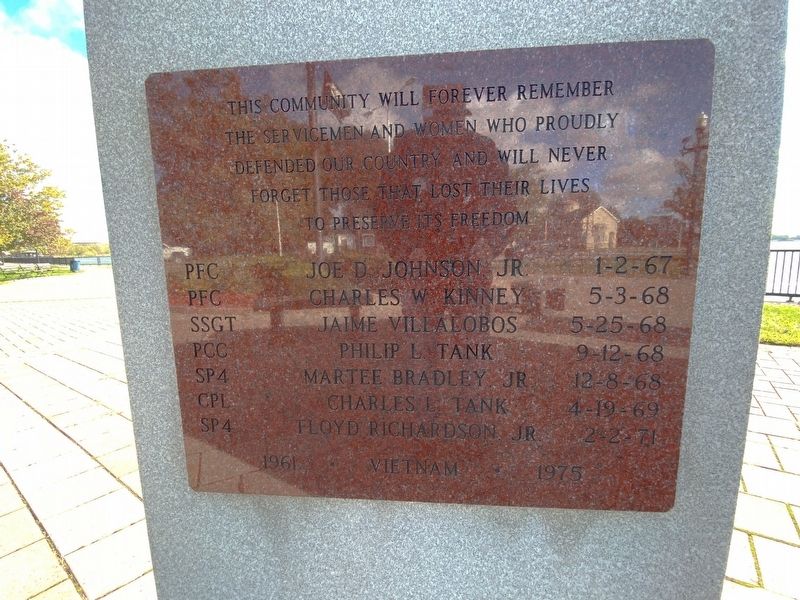 Ecorse Vietnam Memorial. Click for full size. Ecorse Vietnam Memorial image. Click for full size.