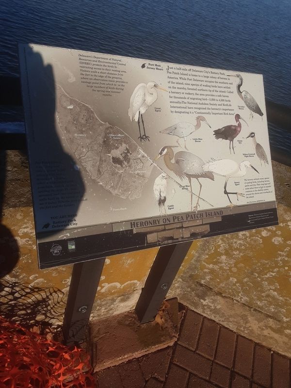 Heronry on Pea Patch Island Marker image. Click for full size.
