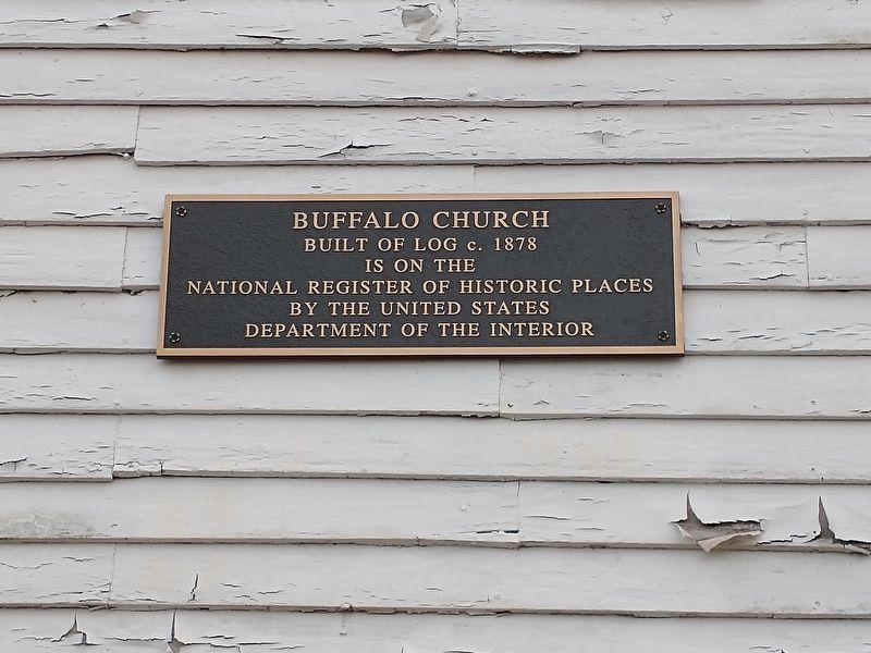 Buffalo Church Marker. Click for full size. Buffalo Church Marker image. Click for full size.