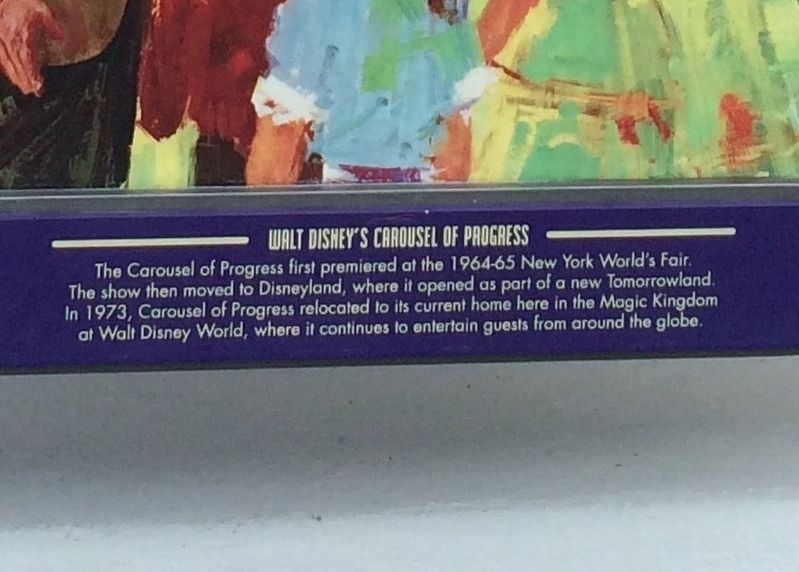 Visit Carousel of Progress Marker. Click for full size. Visit Carousel of Progress Marker image. Click for full size.